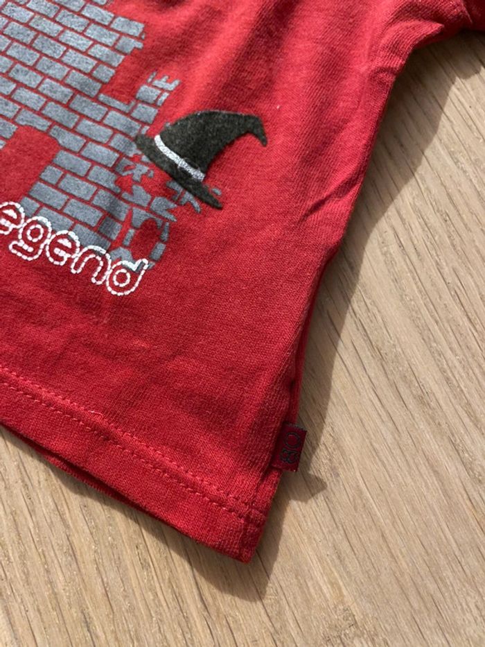 T-shirt ML rouge - Obaïbi - 3mois - photo numéro 4