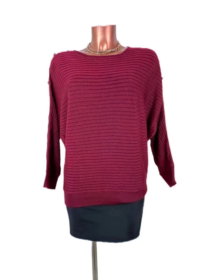 Magnifique pull bordeaux - photo numéro 3