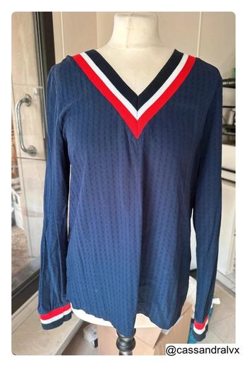 Blouse bleue marine Prestige Mamouchka