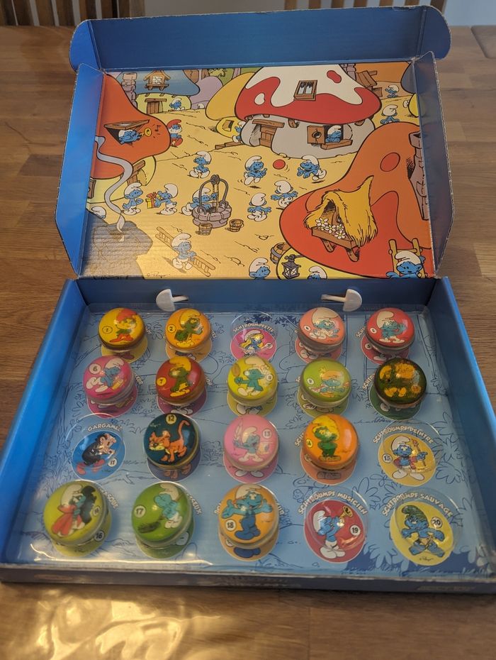 Coffret collector les stroumpfs balles rebondissantes