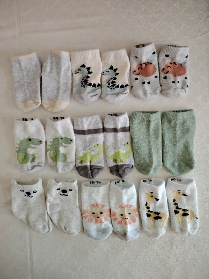 Lot de 9 paires de chaussettes bébé