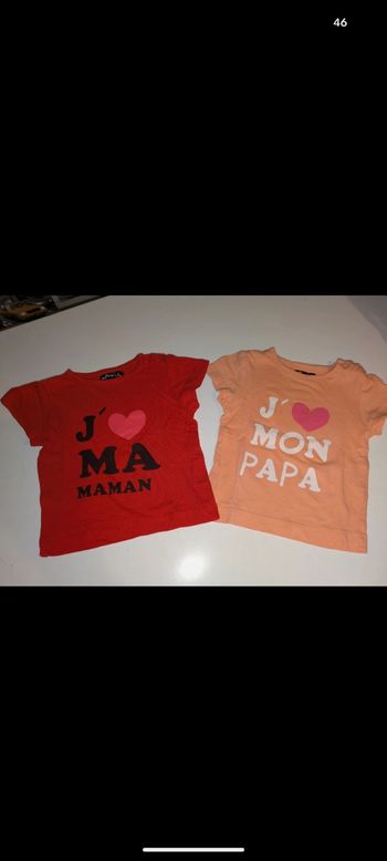 Lot de 2 tee shirt