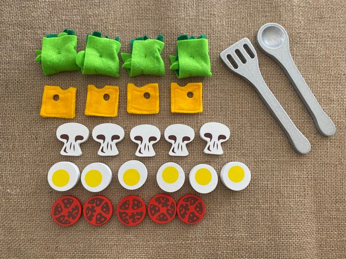 Aliments factices Ensemble saladier en bois Oxybul - photo numéro 2