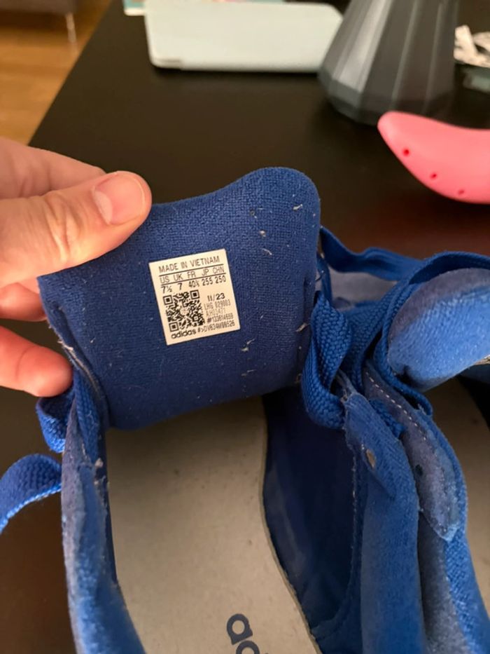 Adidas Campus bleues – T. 40 2/3 – bon état - photo numéro 5