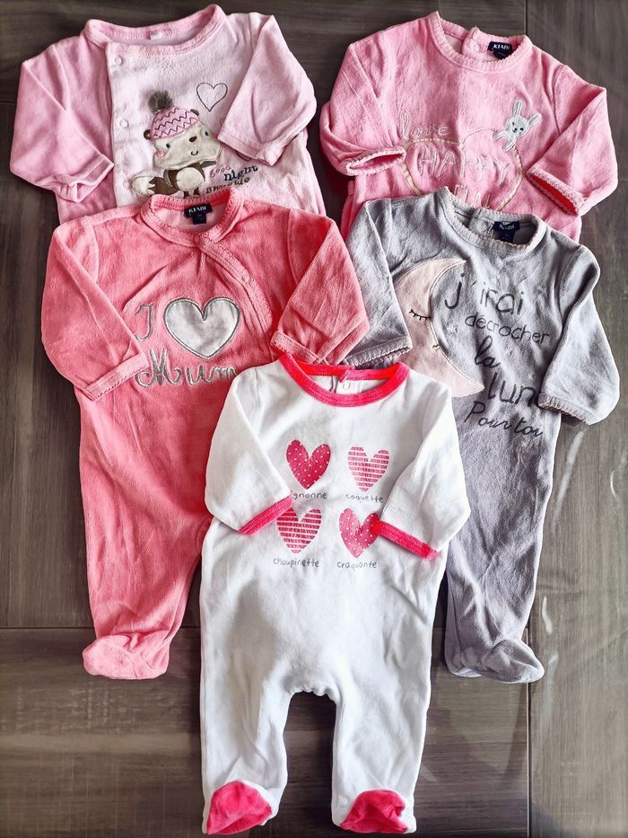 Lot de 5 pyjamas 3 mois - photo numéro 2