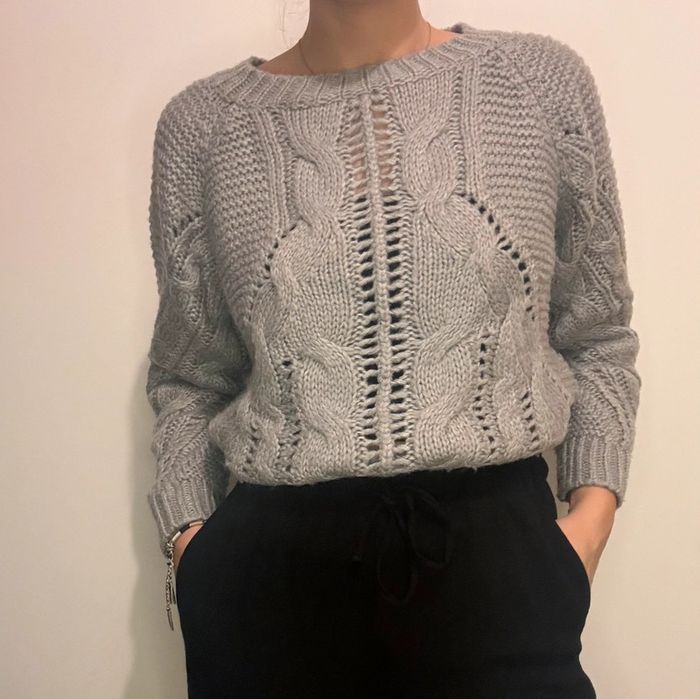 Pull d’hiver gris - photo numéro 2