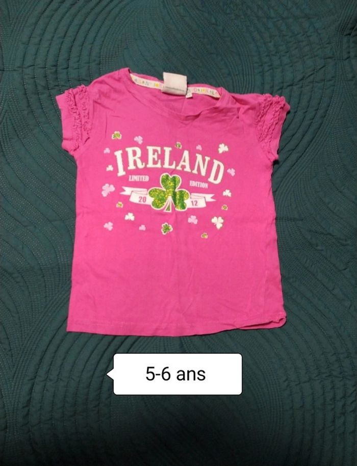 T-shirt rose 5-6 ans