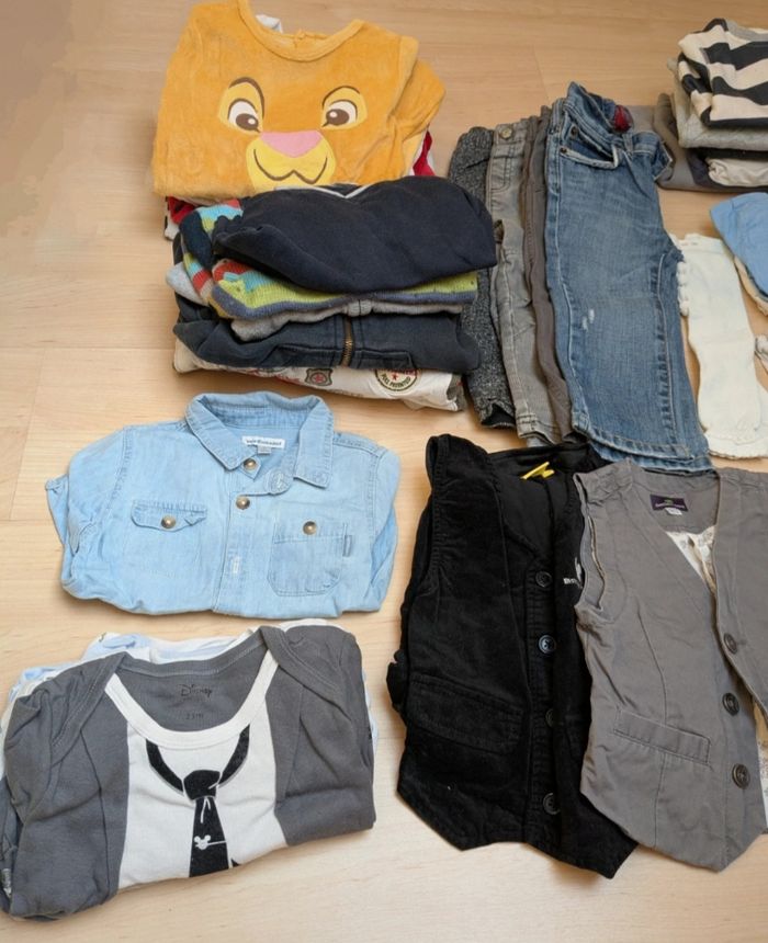 Lot vêtements hiver garçon 18-24 mois (30 pièces) - photo numéro 2