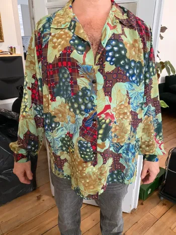 Chemise vintage à motifs