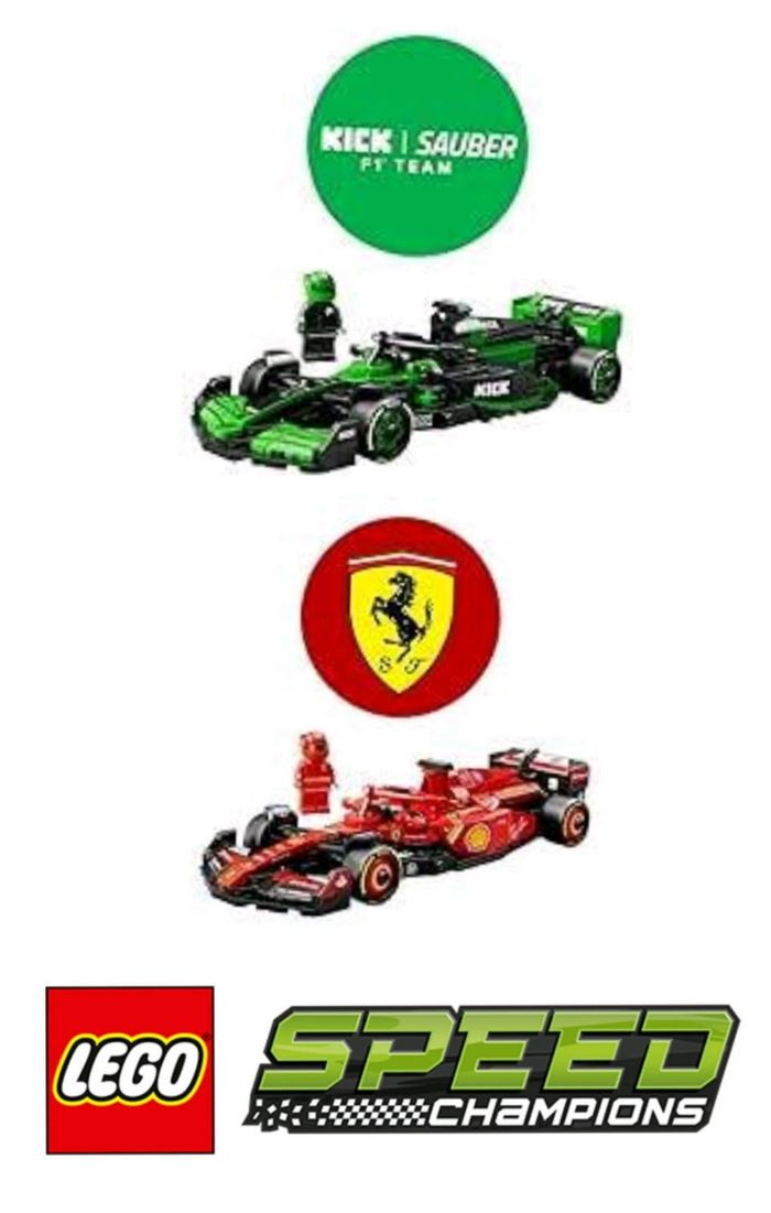 Lego voiture Ferrari et kick Sauber Team C44 - photo numéro 2