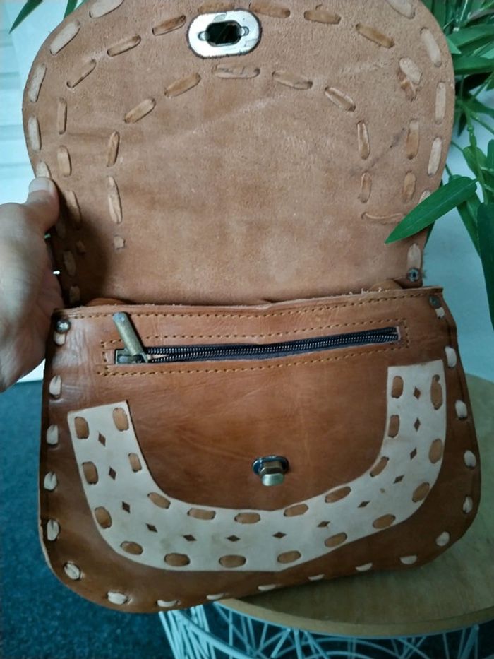 Sac en cuir fabrication artisanale neuf - photo numéro 5