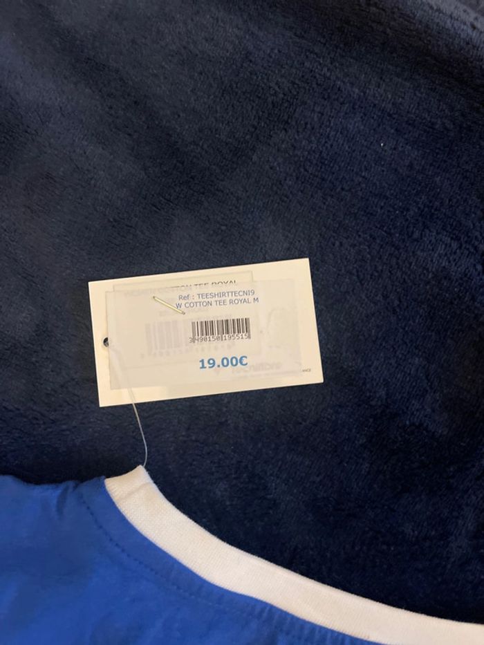 Tecnifibre - T shirt Cotton Tee Royal taille M - photo numéro 4