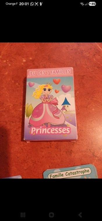 Jeu des 7 familles Princesses