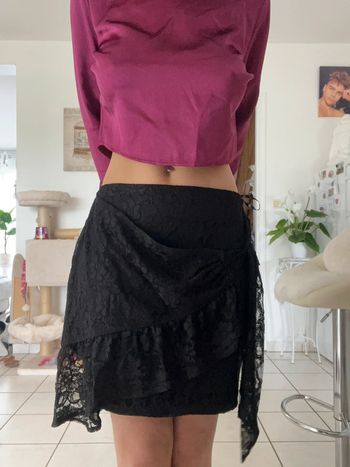 Jupe noire dentelle
