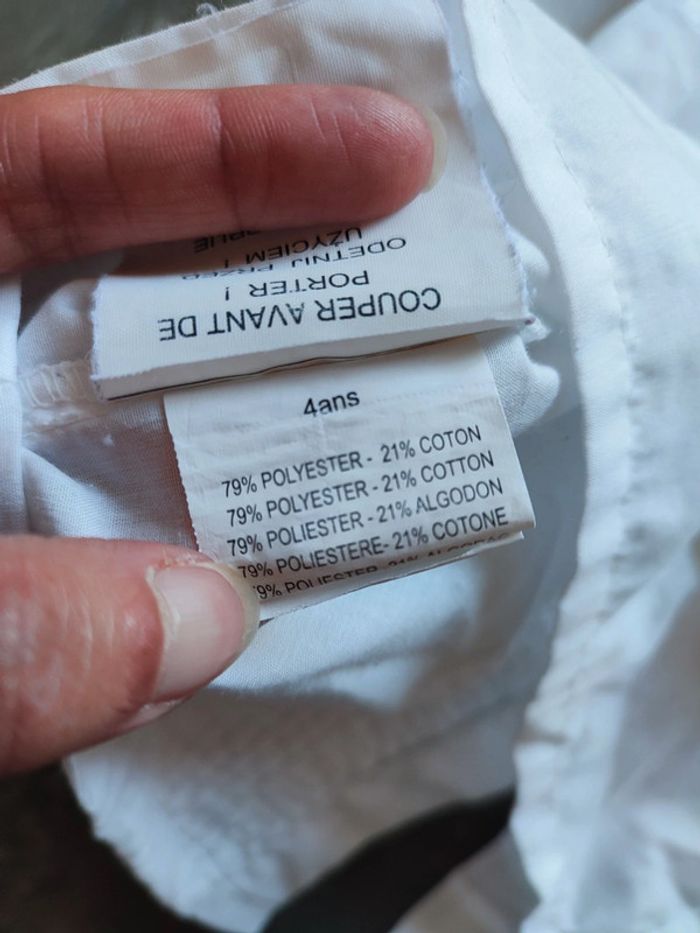 Chemise blanche 4 ans garçon - photo numéro 3