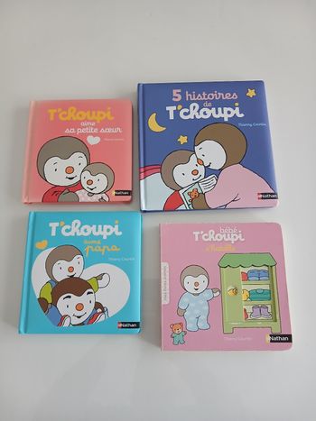 lot de 4 livres T'choupi 