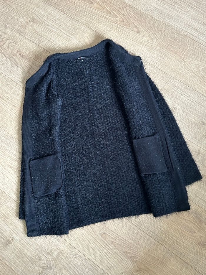 Cardigan noir tout doux Morgan taille XS excellent état - photo numéro 8