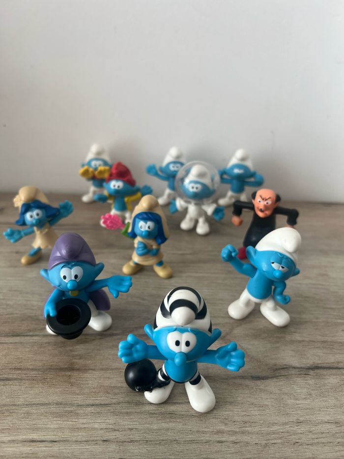 Lot de 11 figurines Schtroumpfs – Happy Meal McDonald’s 2018 – Édition 60e anniversaire - photo numéro 3