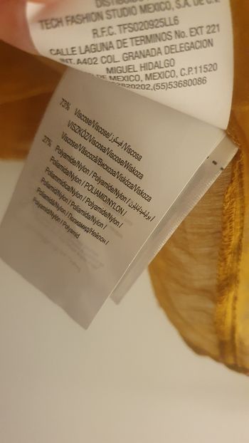 Haut neuf Camaïeu XL moutarde doré 