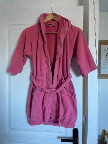 Peignoir rose 8 ans