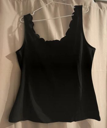 Débardeur festonné noir SHein XL