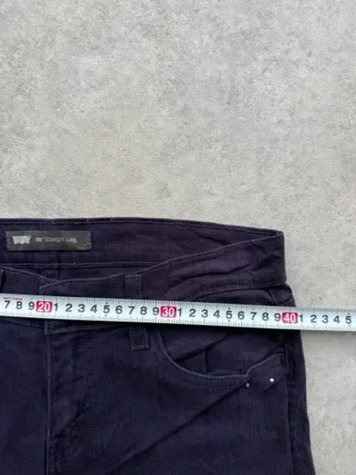 Jeans Levi's 505 W27 FR36 L32 coupe droite violet Femme Women pan567b - photo numéro 3