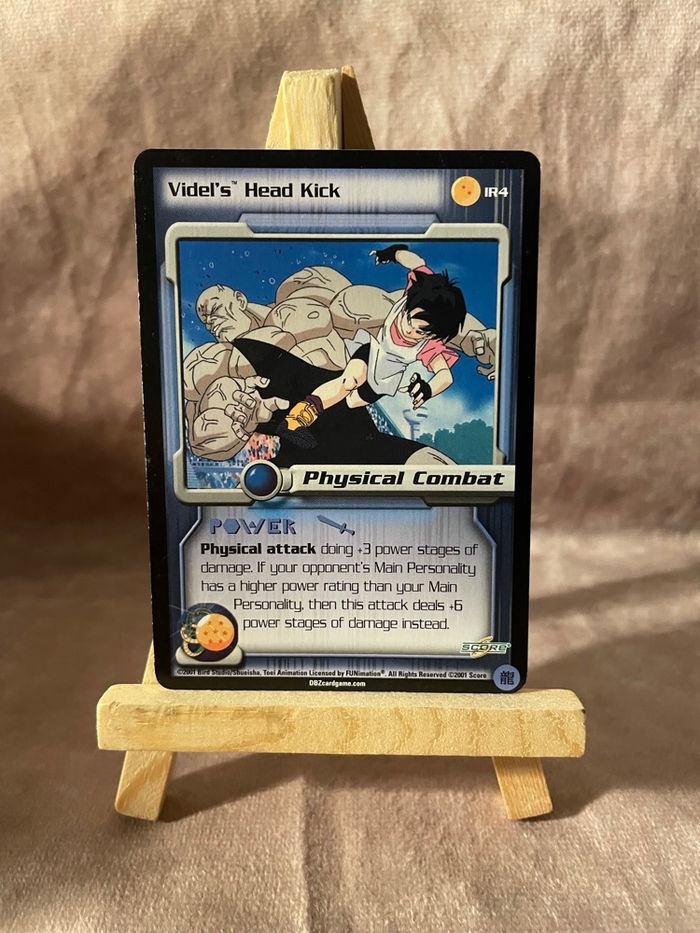 Carte Dragon Ball Z 2000 TCG - Videl's head kick - #IR4 - année 2000 - photo numéro 1
