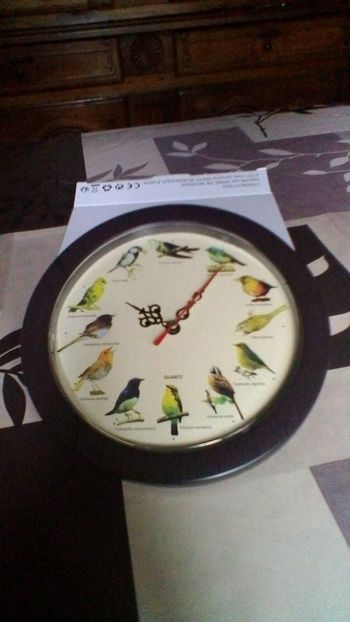 Horloge chants d'oiseaux neuf