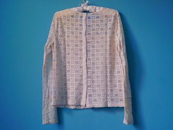 Pull femme pepe jeans S 36 maille ajourée dentelle beige feminin TBE