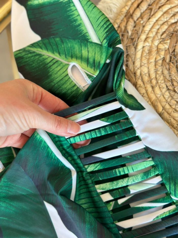 Maillot de bain une pièce à motif tropical, taille 36 - photo numéro 6