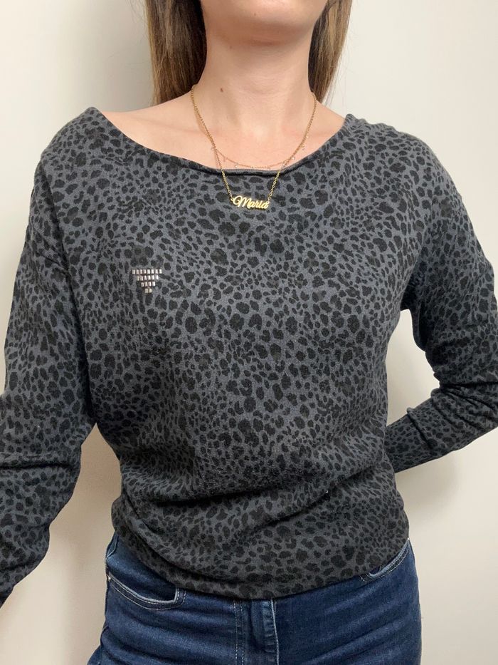 Pull fin guess léopard  taille M 🌸 - photo numéro 2