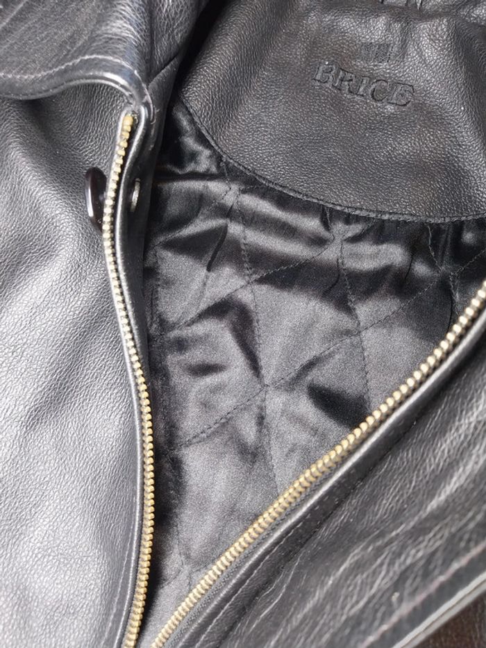 Veste zip en cuir en très bon état Brice XL - photo numéro 3