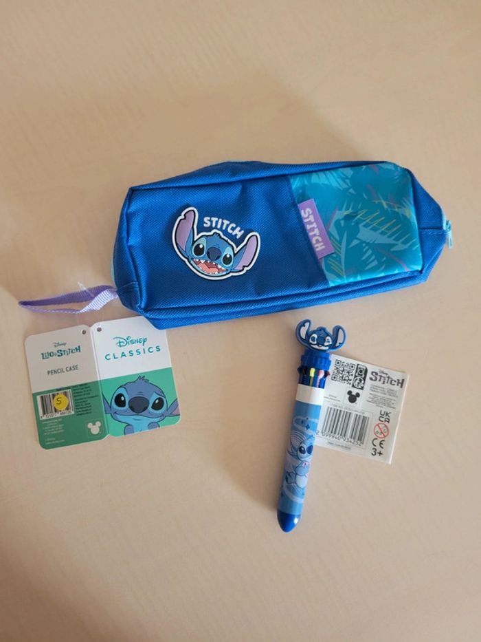 Trousse et stylo Stitch Neuf