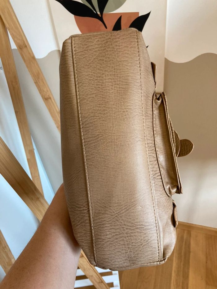 Sac vintage y2k beige synthétique neuf [ref 2506SBe93] - photo numéro 6