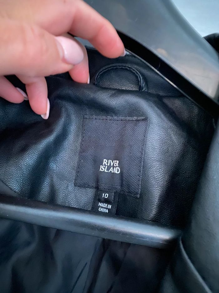 Veste simili cuir noir River Island 10 - photo numéro 8