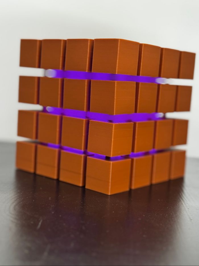 Lampe veilleuse cube multicolore - photo numéro 3