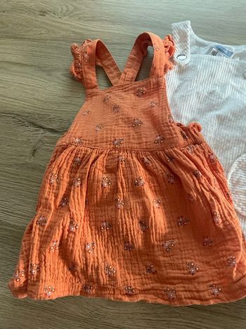 Robe orange sans manches