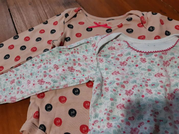 Bodys bébé fille 9 mois pois liberty froufrou papillon - photo numéro 3