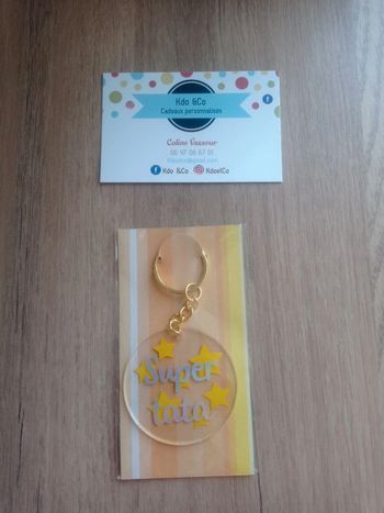 Porte clé super tata holographique