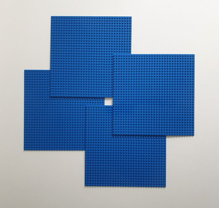 Plaques pour lego 32 plots bleues neuves duplo construction jeu enfant - photo numéro 2