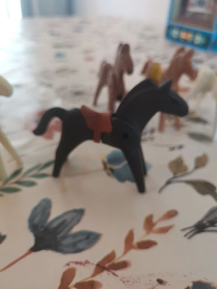 Lot Chevaux aux playmobils vintage - photo numéro 3