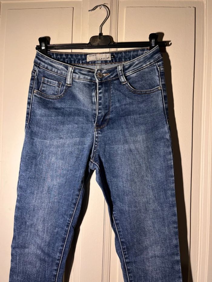Jeans taille haute laulia 36 dentelle - photo numéro 4