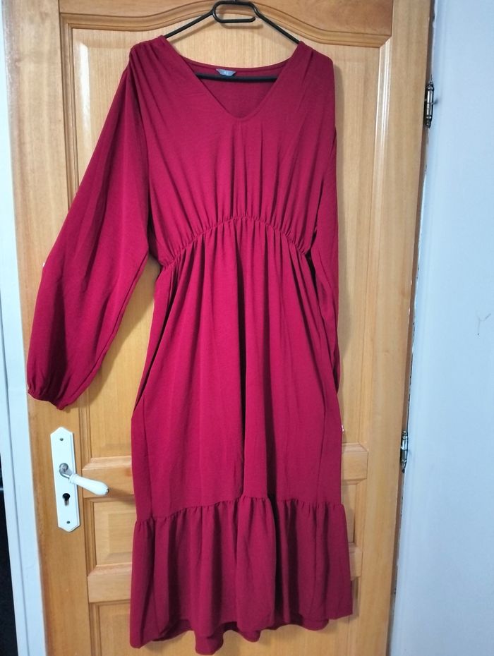 Longue robe bordeaux