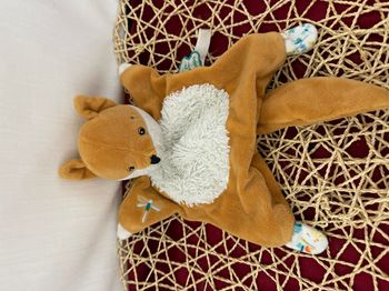 Doudou renard plat kaloo les fripons