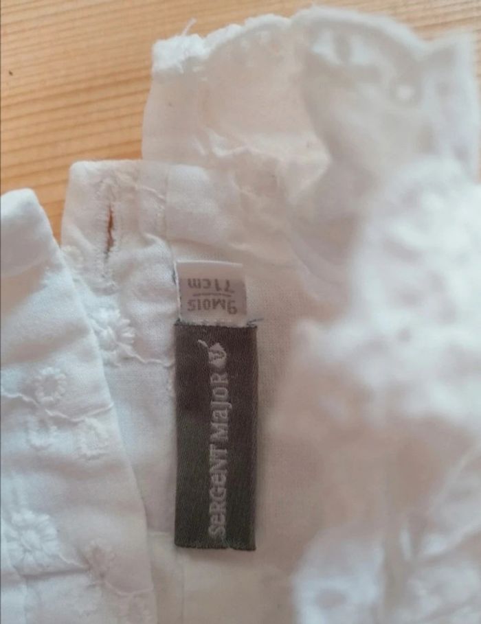 Barboteuse en coton brodé neuve 9mois - photo numéro 5