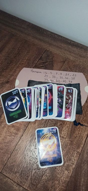 Lot cartes révèle ton pouvoir Marvel
