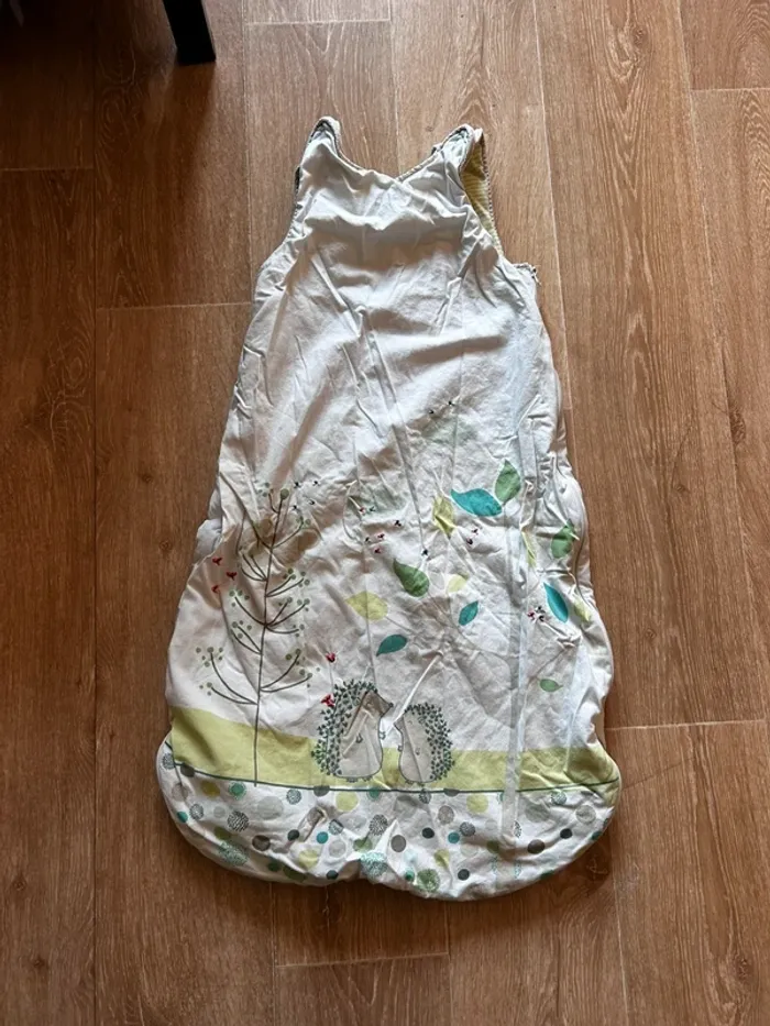 Gigoteuse turbulette 6-18 mois blanche et verte