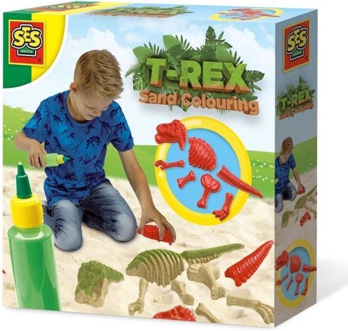 SES Creative Tyrannosaure avec du Sable coloré  02214