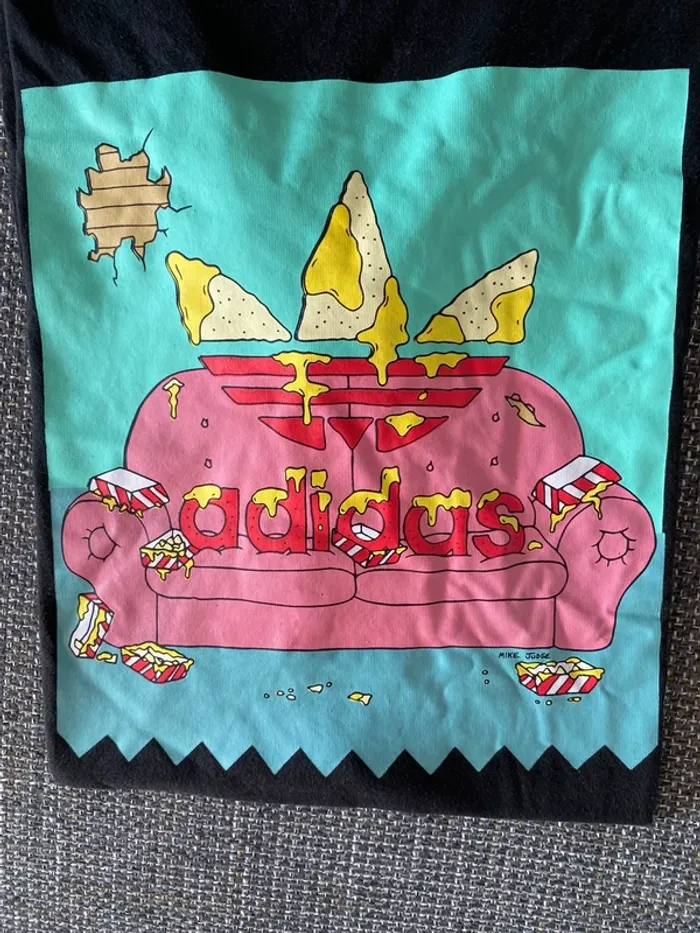 T-shirt Adidas x Beavis & Butt-Head édition limitée – Vintage rare – Taille S - photo numéro 2