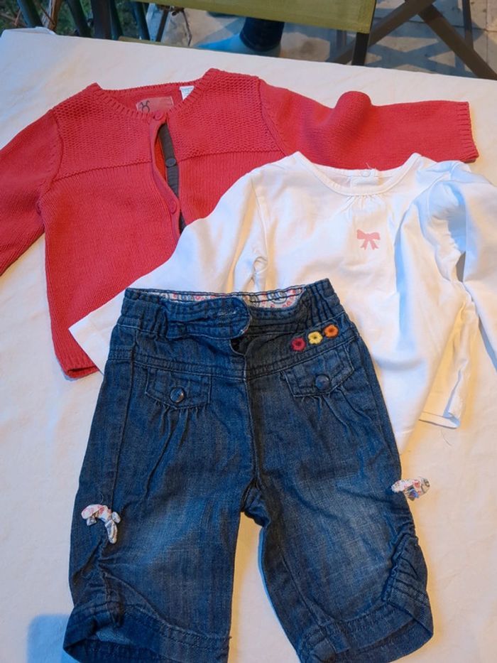 Super Lot vêtements bébé fille 12 mois - 20 pièces - photo numéro 5